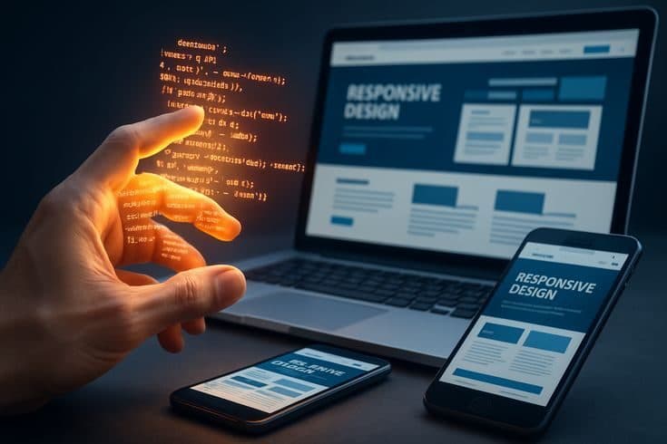 Responsive web application across devices